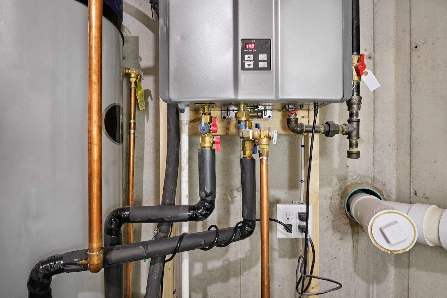 water heater inside small home