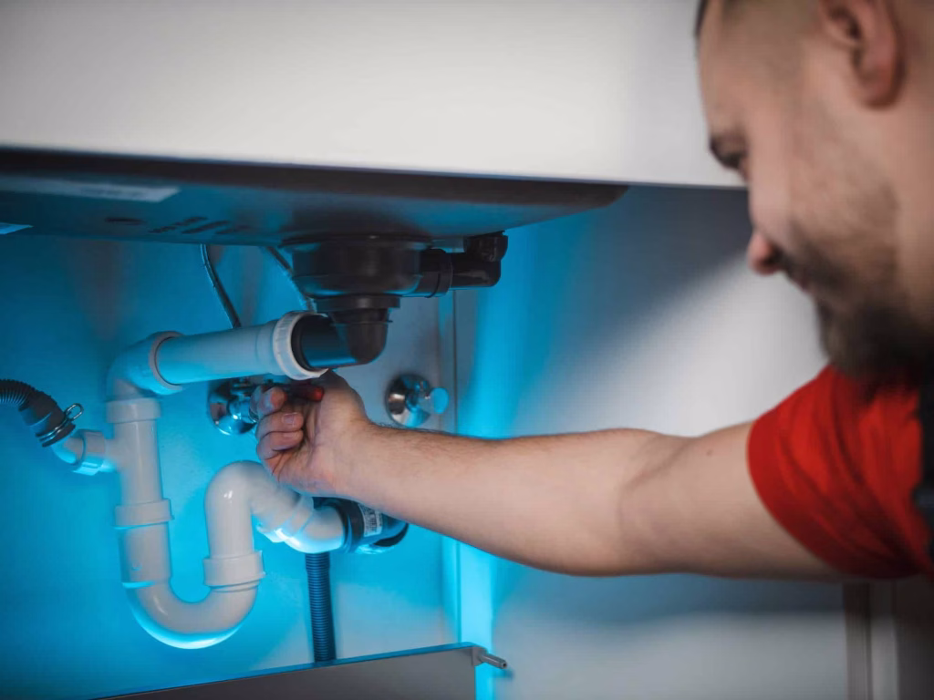 man making regular pipe inspections